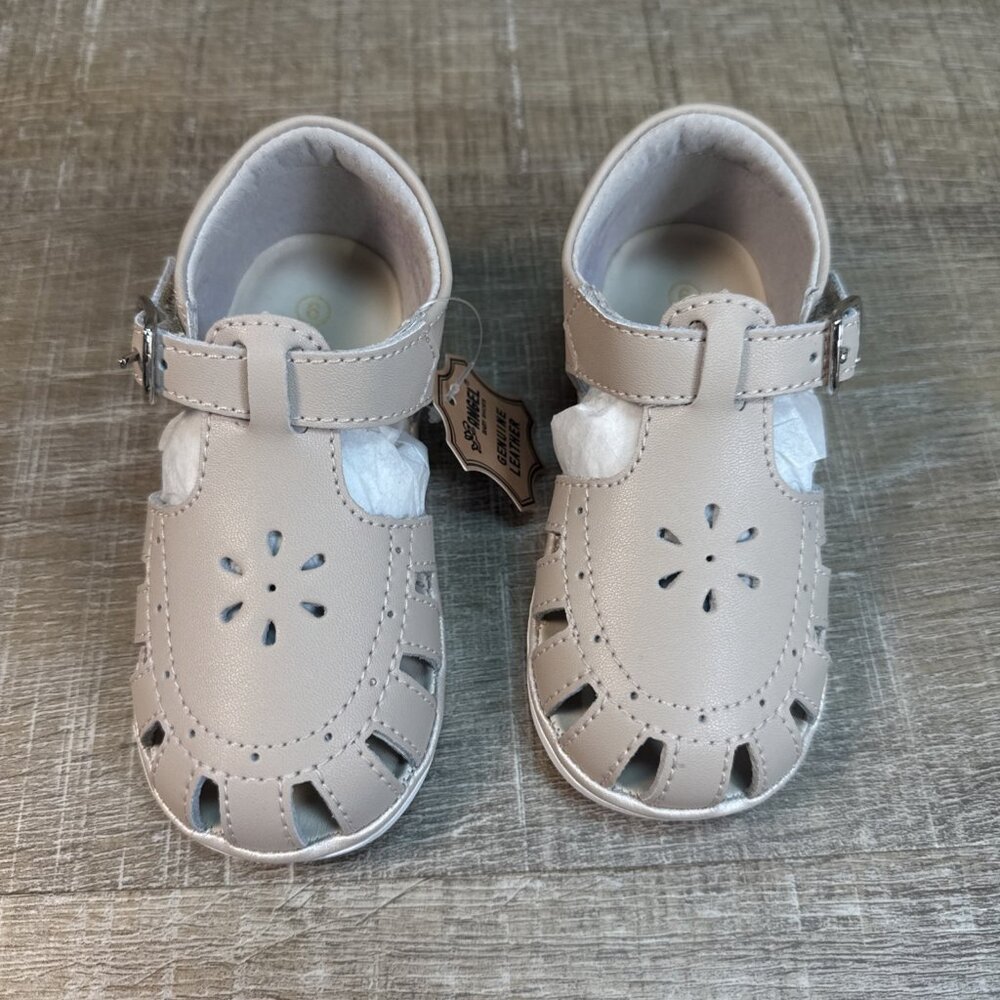 UNWORN Angel L’Amour Almond Genuine Leather Mary Jane Shoes Baby Toddler Girls 6 - Picture 2 of 11